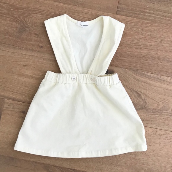 cream pinafore